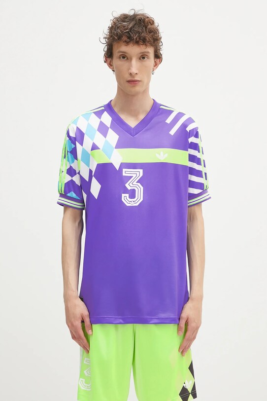 adidas Originals t-shirt Nuwave90Sjersey pozostałe fioletowy KD4867