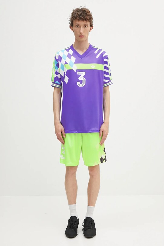 adidas Originals t-shirt Nuwave90Sjersey KD4867 fioletowy