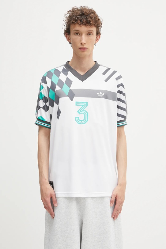 Μπλουζάκι adidas Originals Nuwave90Sjersey χαλαρό λευκό KD4870