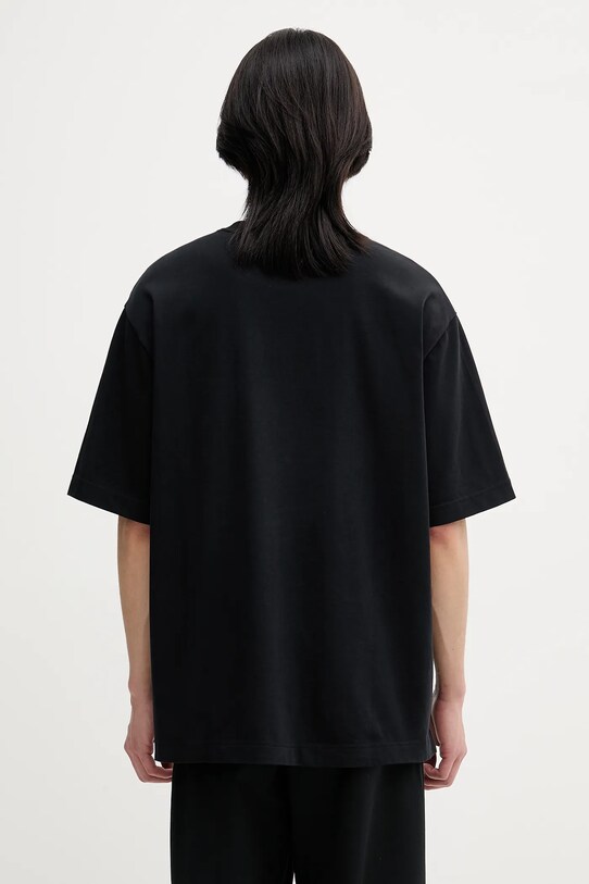 Одяг Бавовняна футболка Maison Kitsuné Maison Kitsune Embroidery Oversize OM00122KJ0119 чорний