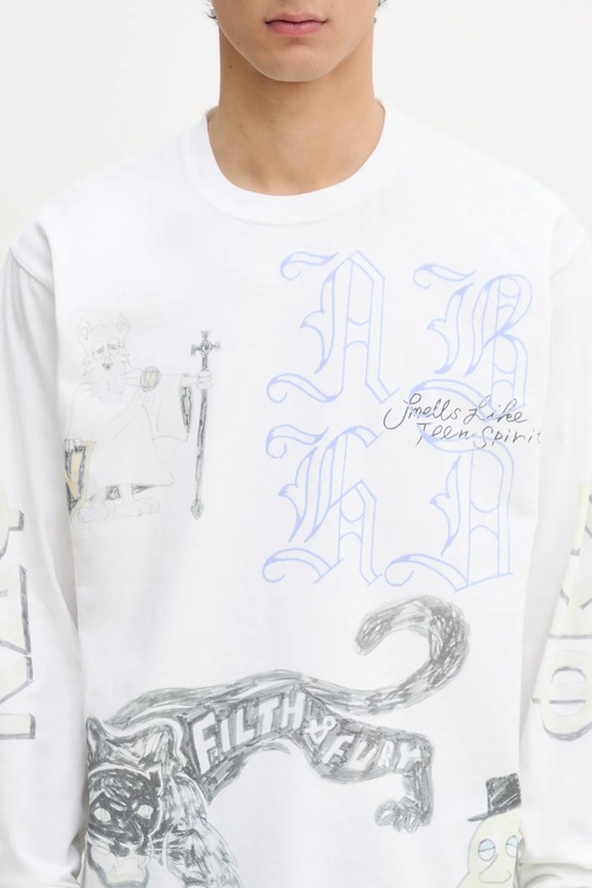 Хлопковый лонгслив NEIGHBORHOOD NH . TEE LS-9 белый 251PCNH.LT09