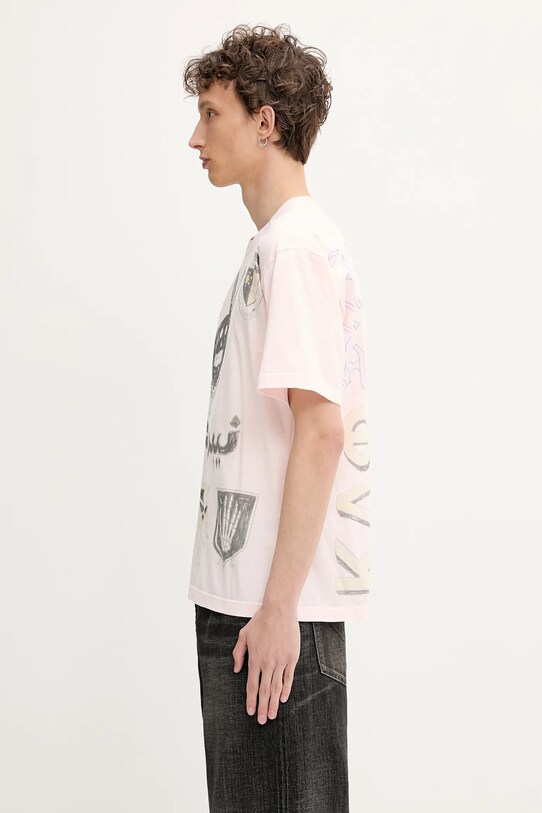 Хлопковая футболка NEIGHBORHOOD NH . TEE SS-17 251PCNH.ST17 розовый SS25
