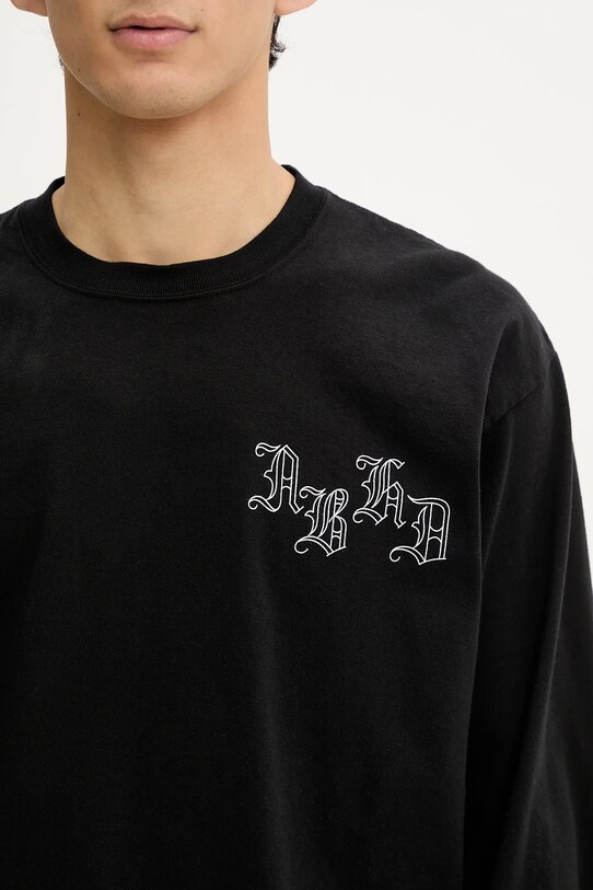 NEIGHBORHOOD longsleeve bawełniany NH . TEE LS-5 czarny 251PCNH.LT05