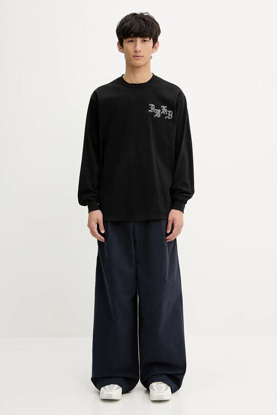 NEIGHBORHOOD longsleeve bawełniany NH . TEE LS-5 251PCNH.LT05 czarny