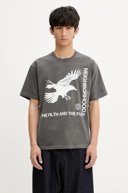 NEIGHBORHOOD cotton t-shirt NH . TEE SS-5 regular gray 251PCNH.ST05