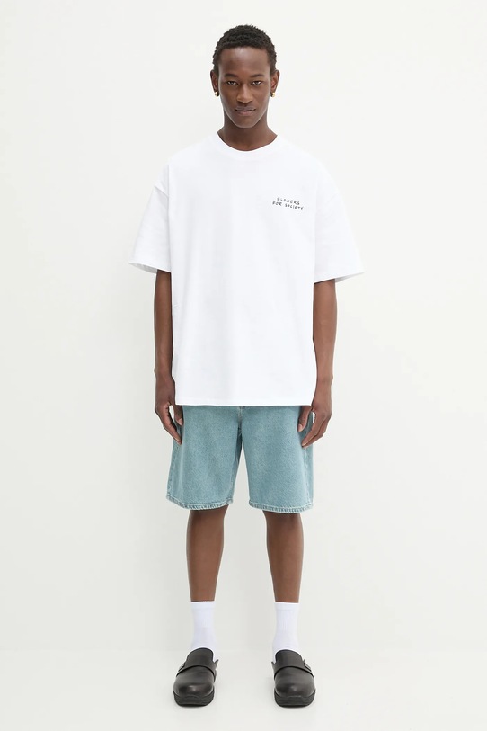 Bavlnené tričko Flowers for Society Flower Trunk Shirt FFSAPP128 biela