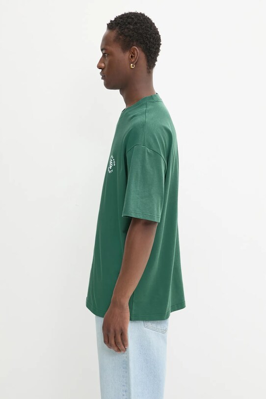 Flowers for Society t-shirt bawełniany Logo Shirt FFSAPP133 zielony SS25
