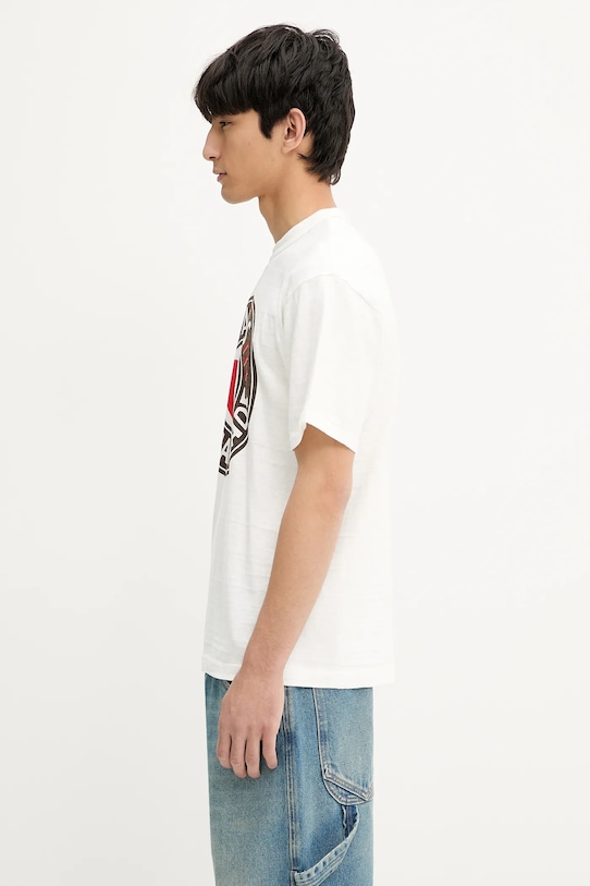 Памучна тениска Human Made HM29TE003 бял SS25