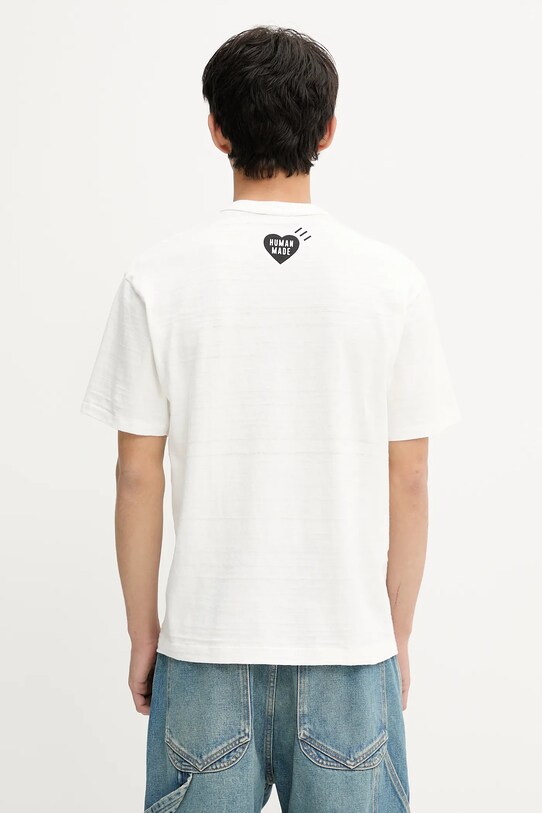 Odzież Human Made t-shirt bawełniany HM29TE003 biały