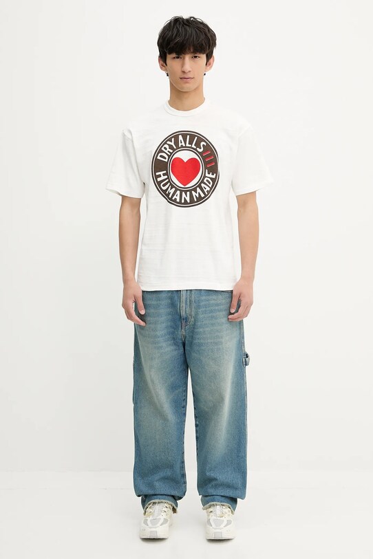 Human Made t-shirt bawełniany HM29TE003 biały