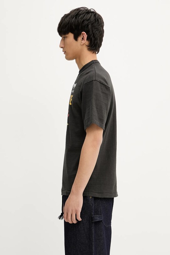 Human Made t-shirt bawełniany HM29TE006 czarny SS25