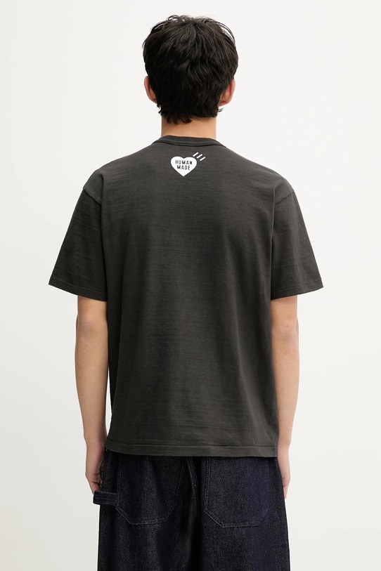 Ρούχα Βαμβακερό μπλουζάκι Human Made HM29TE006 μαύρο