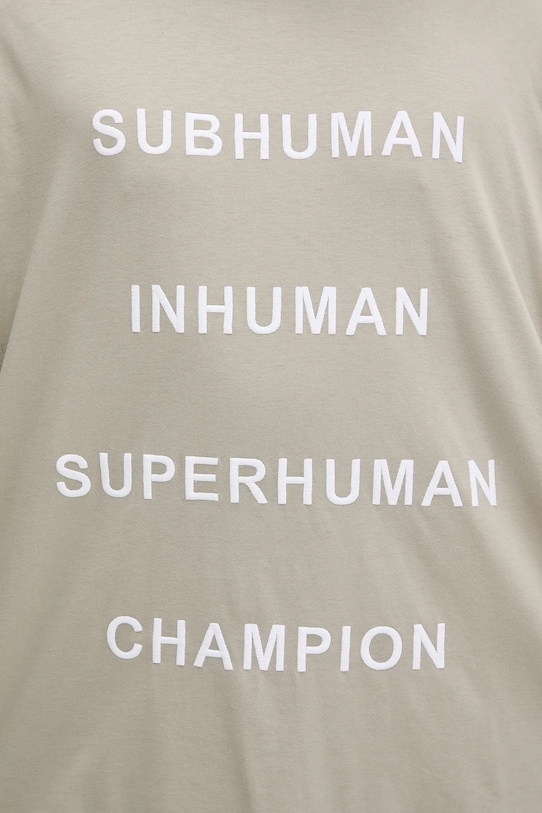 Pamučna majica Rick Owens DRKSHDW Knitted - Tommy T 221675 bež CM01E1675.CHJG