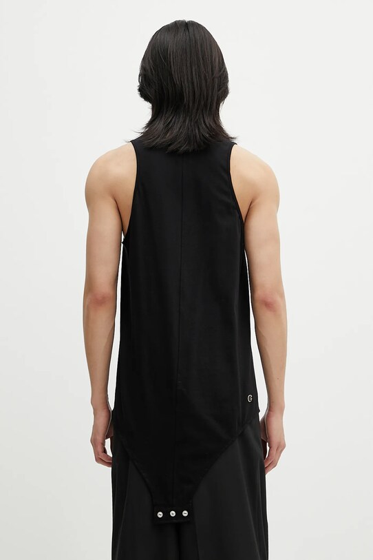 Одежда Хлопковая футболка Rick Owens DRKSHDW Knitted - Basketball Tank 221678 CM01E1678.CHJG чёрный