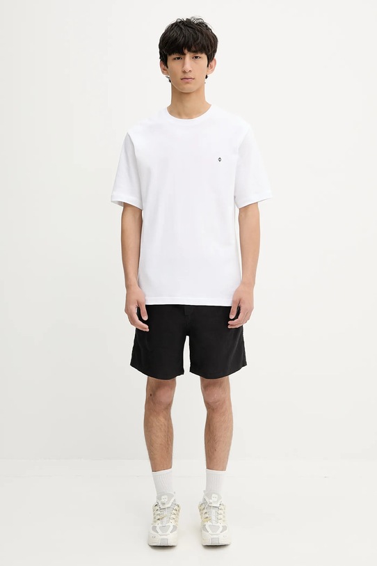 Хлопковая футболка Samsoe Samsoe SAOTTO M25200076 белый