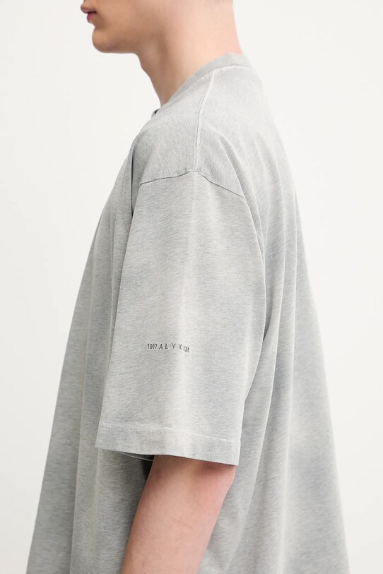 1017 ALYX 9SM t-shirt bawełniany Oversized garment dye szary AAMTS0477FA01