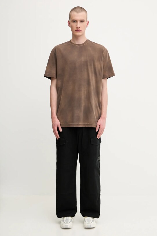 1017 ALYX 9SM t-shirt bawełniany Garment dye AAMTS0480FA01 brązowy