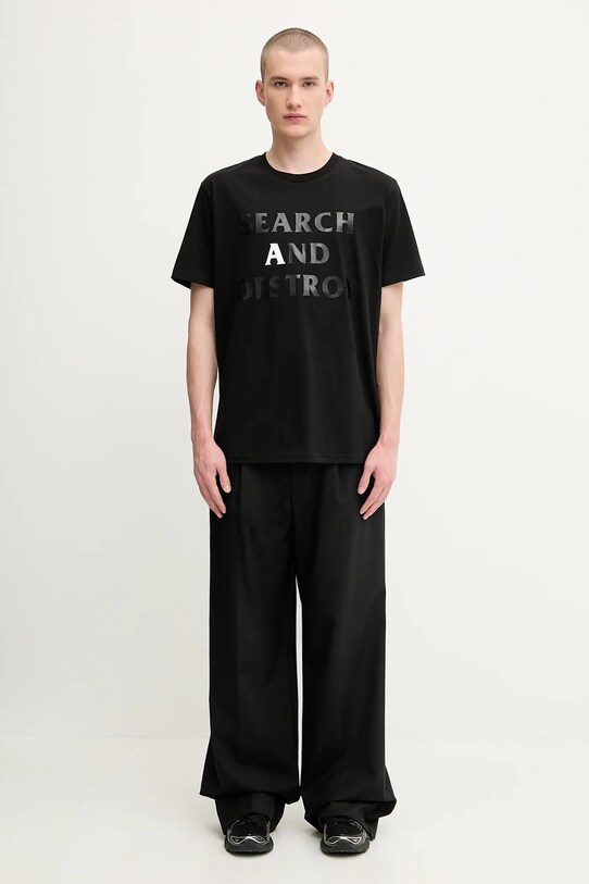 Бавовняна футболка 1017 ALYX 9SM Search and destroy AAMTS0506FA01 чорний