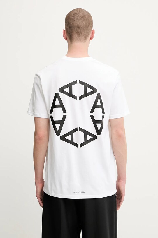 1017 ALYX 9SM t-shirt bawełniany Circle nadruk biały AAMTS0508FA01