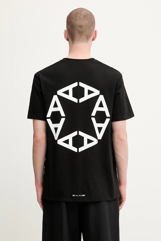 1017 ALYX 9SM t-shirt bawełniany Circle nadruk czarny AAMTS0508FA01