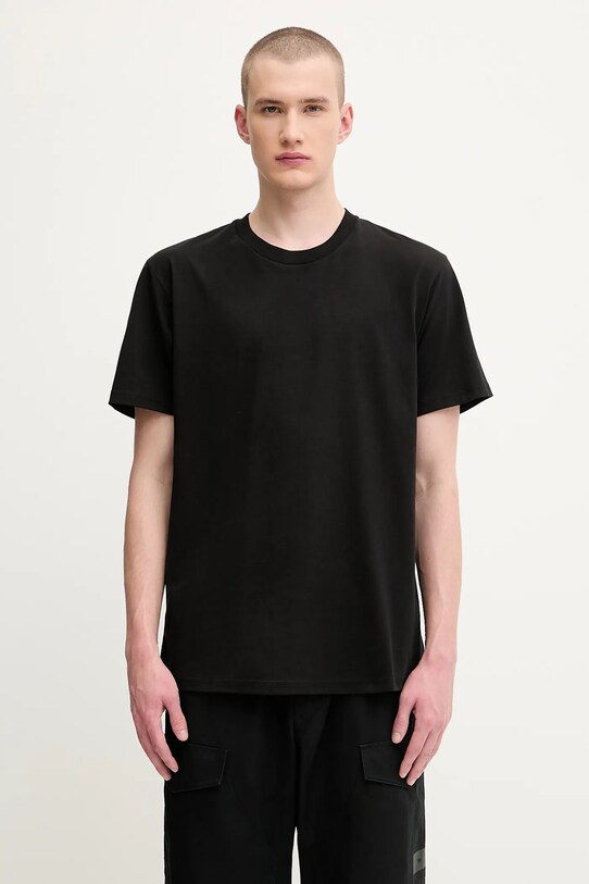 1017 ALYX 9SM T-shirt bawełniany Flag nadruk czarny AAMTS0509FA01