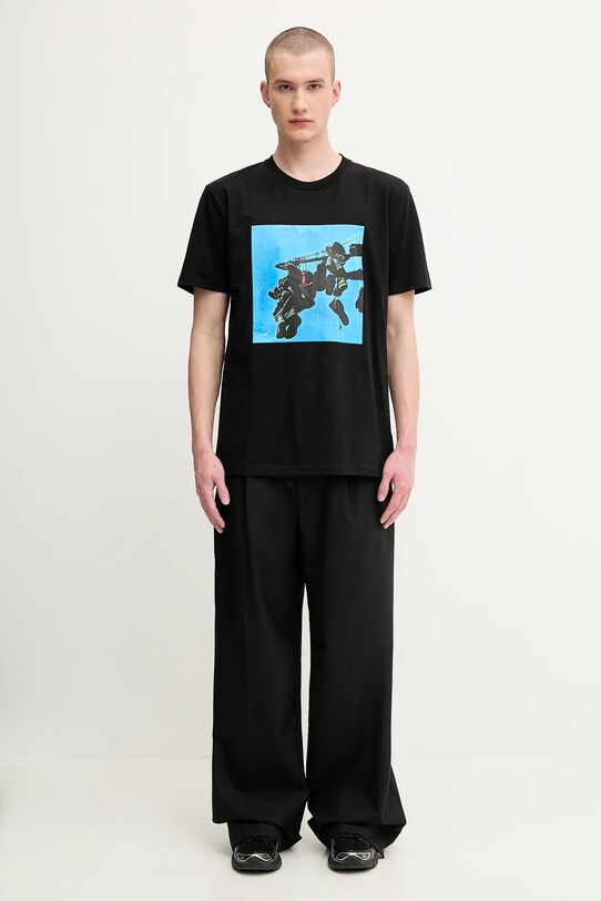 Памучна тениска 1017 ALYX 9SM Sneaker print AAMTS0514FA01 черен