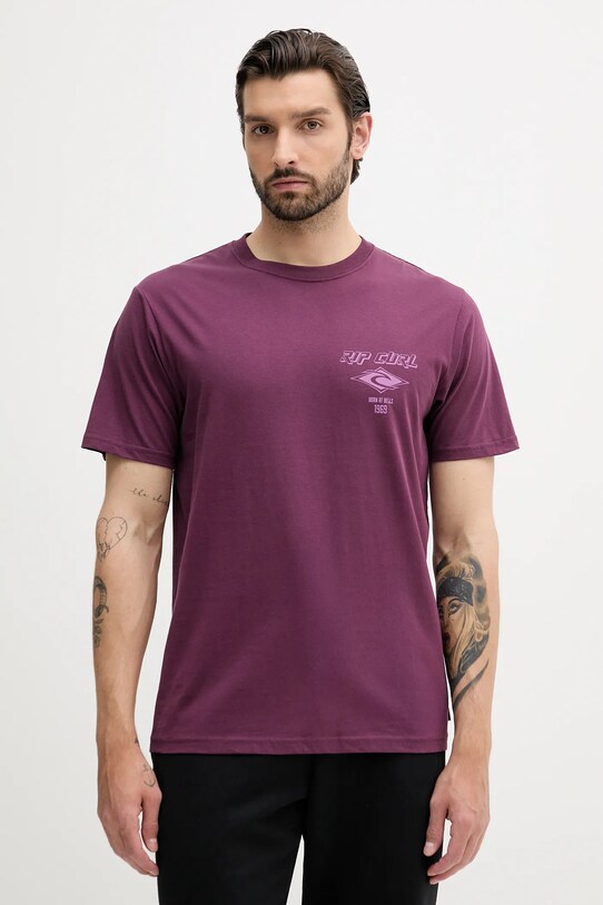 Rip Curl pamut póló pamut lila 0CAMTE