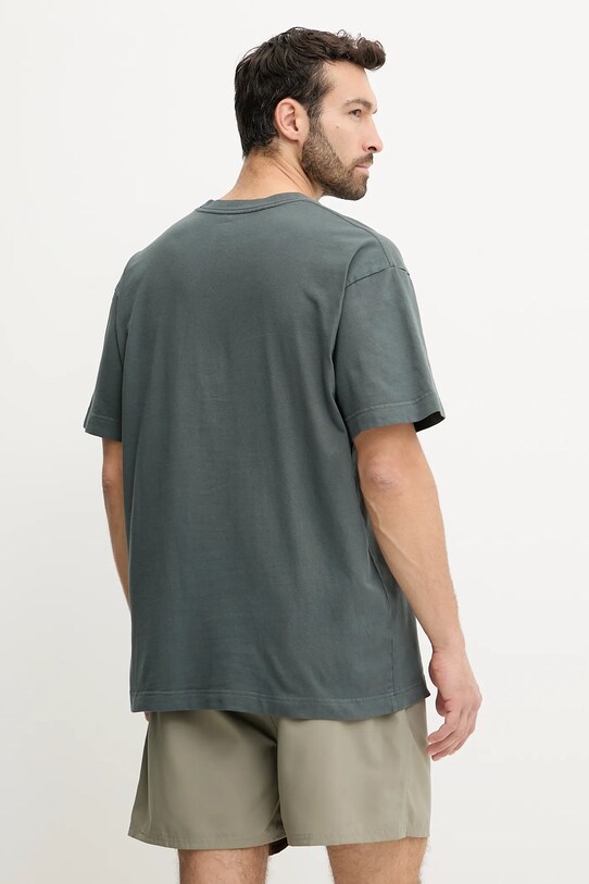 Rip Curl t-shirt bawełniany RAW ENERGY 0OCMTE szary SS25