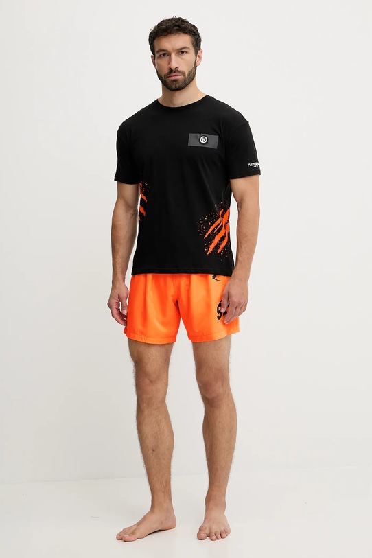 PLEIN SPORT tricou din bumbac PS25MTS02 negru SS25