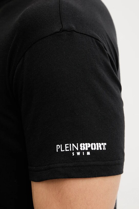 PLEIN SPORT t-shirt bawełniany PS25MTS02 czarny