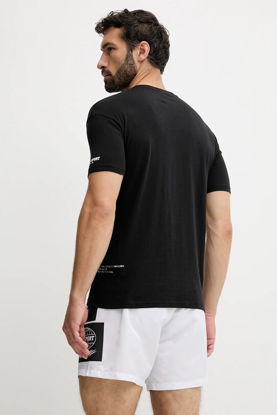 PLEIN SPORT t-shirt bawełniany PS25MTS03 czarny SS25