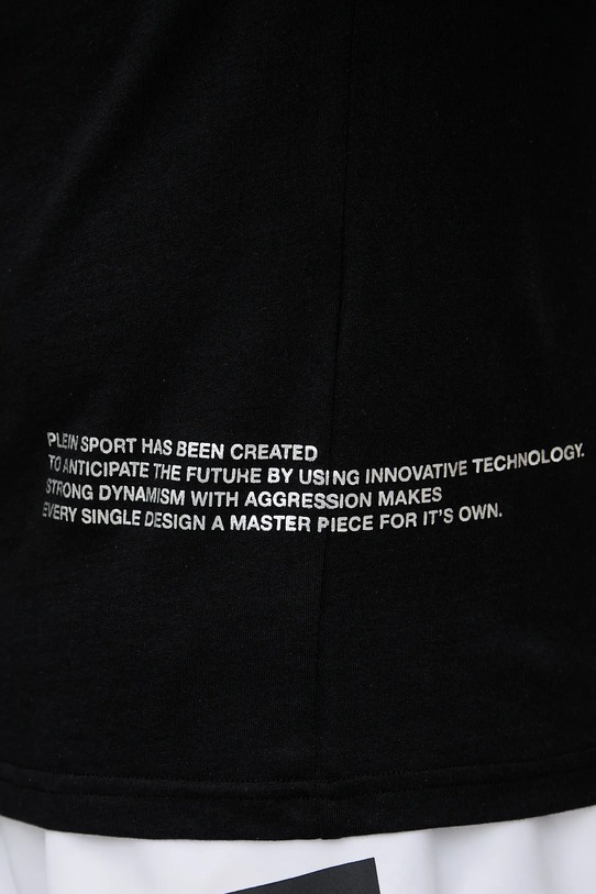 Бавовняна футболка PLEIN SPORT PS25MTS03 чорний
