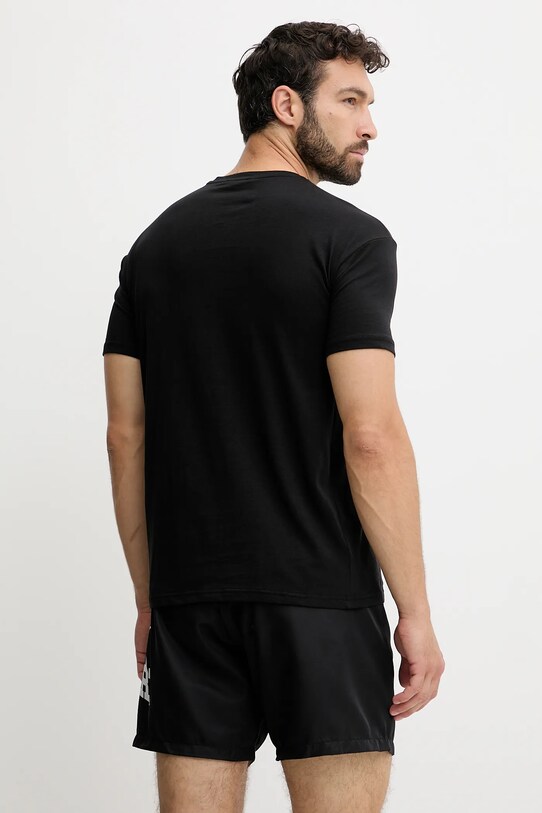 PLEIN SPORT t-shirt bawełniany PS25MTS08 czarny SS25