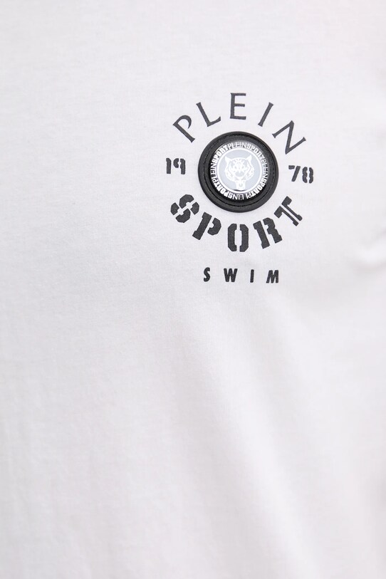 PLEIN SPORT tricou din bumbac PS25MTS09 alb