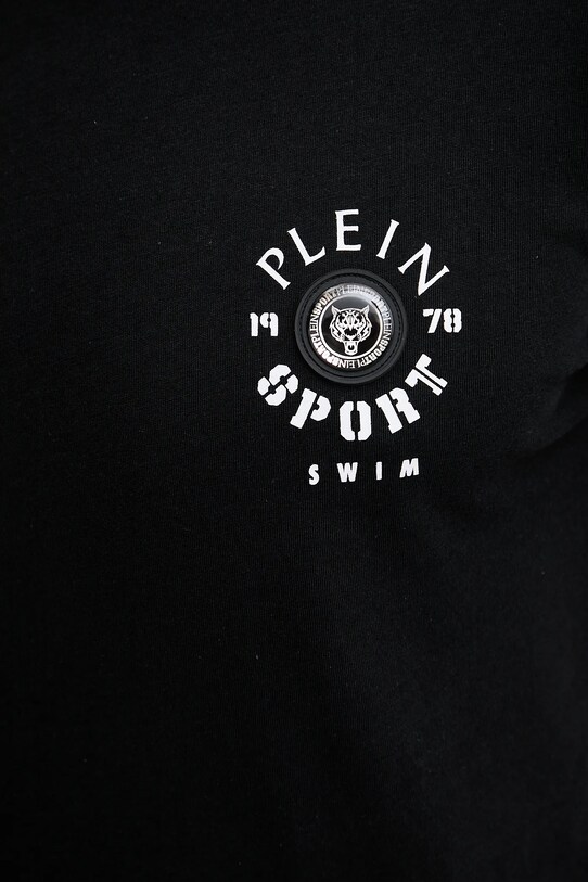 PLEIN SPORT t-shirt bawełniany czarny PS25MTS09