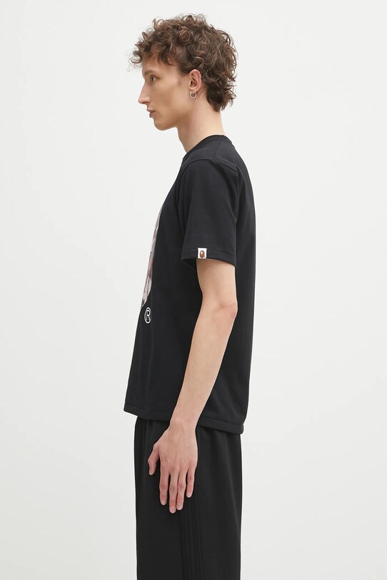 A Bathing Ape t-shirt in cotone Map camo APE head shark 1L30110023 nero SS25