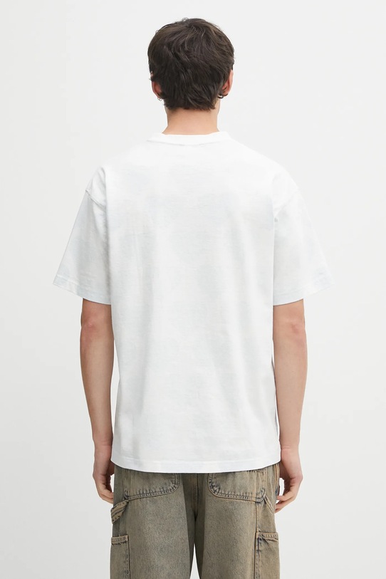 Ρούχα Βαμβακερό μπλουζάκι διπλής όψης Human Made Knitted HM29CS034 λευκό