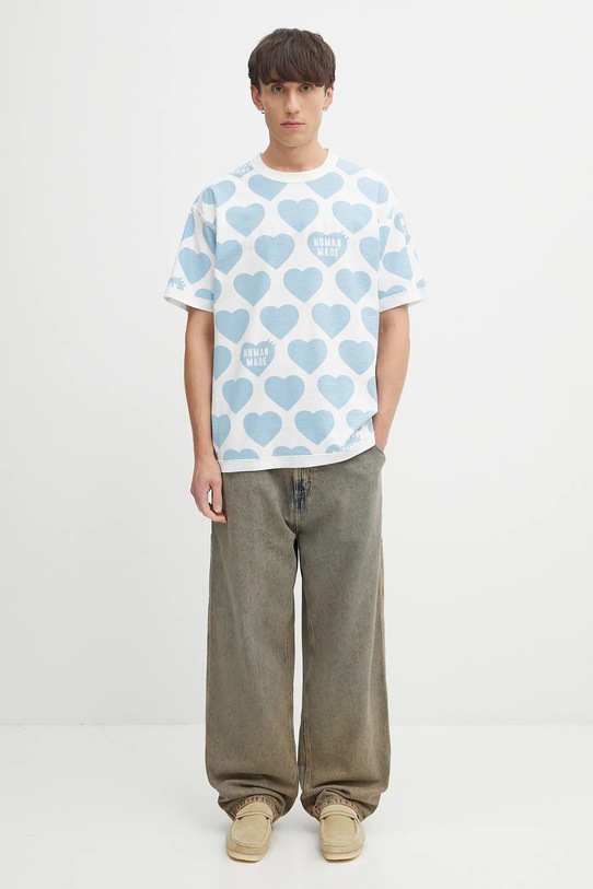 Βαμβακερό μπλουζάκι διπλής όψης Human Made Knitted HM29CS034