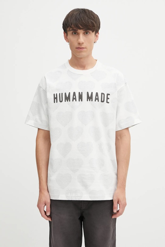 Βαμβακερό μπλουζάκι διπλής όψης Human Made Knitted χαλαρό μαύρο HM29CS034
