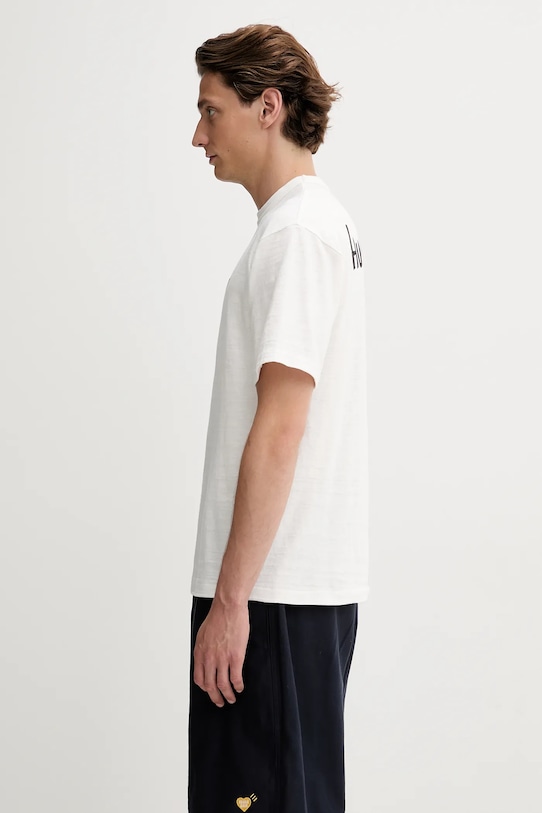Бавовняна футболка Human Made Knitted HM29TE013 білий SS25
