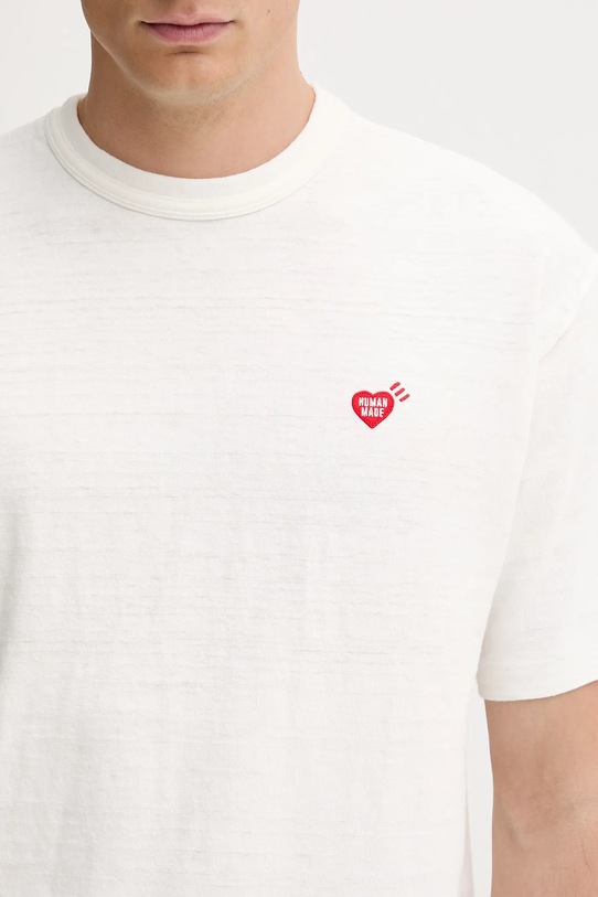 Бавовняна футболка Human Made Knitted білий HM29TE013