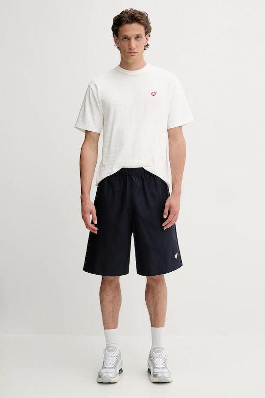 Бавовняна футболка Human Made Knitted HM29TE013 білий