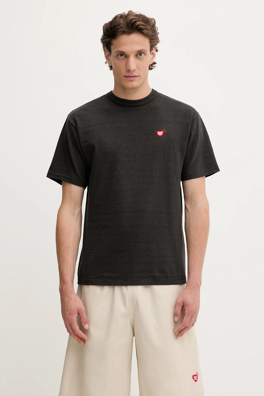 Odzież Human Made t-shirt bawełniany Knitted HM29TE013 czarny