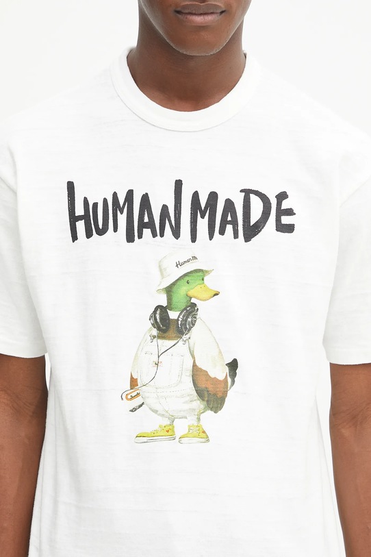 Human Made t-shirt in cotone Knitted bianco HM29TE014
