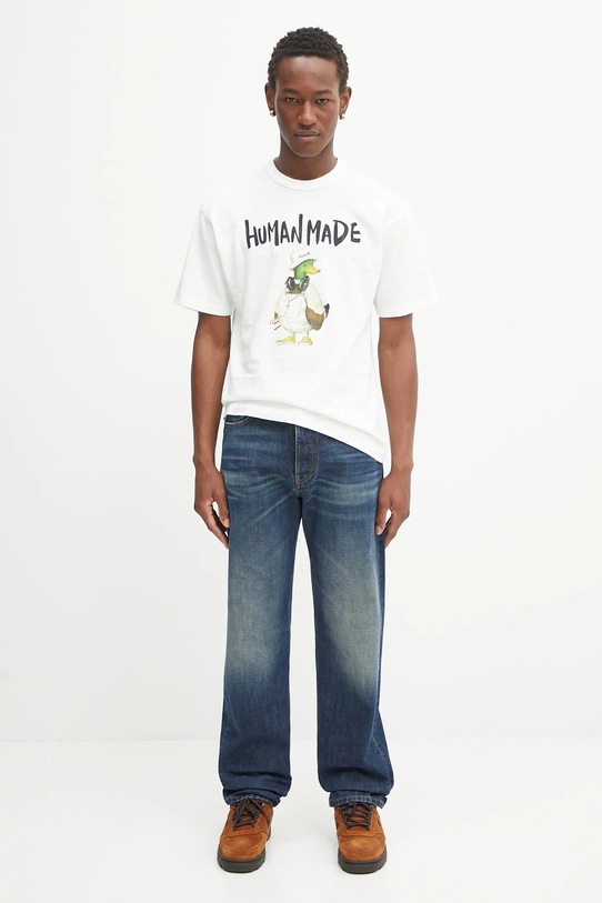 Human Made t-shirt in cotone Knitted HM29TE014 bianco