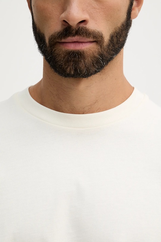 Lindbergh t-shirt bawełniany 30.400120 beżowy