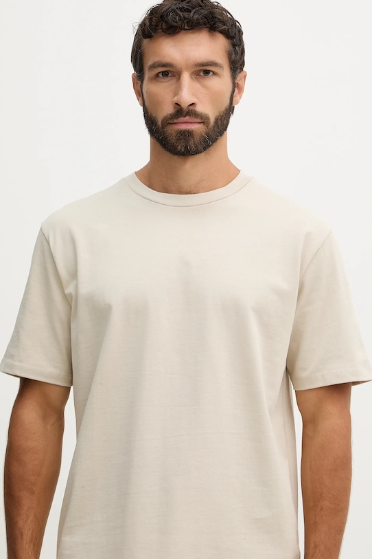 Bavlnené tričko Lindbergh béžová 30.400120