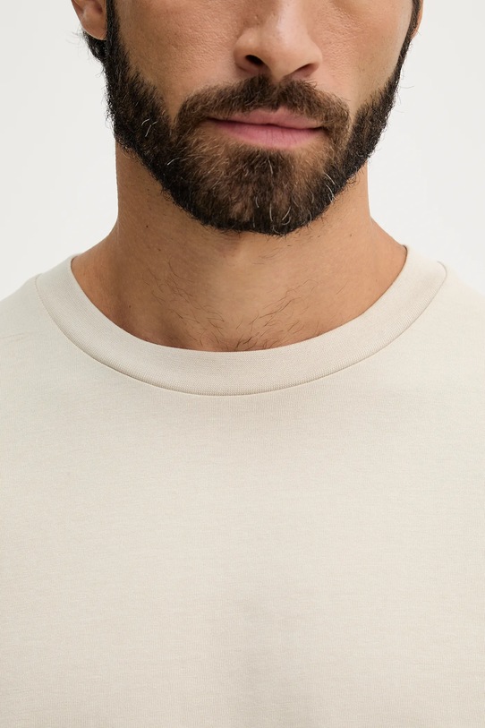 Lindbergh t-shirt bawełniany 30.400120 beżowy