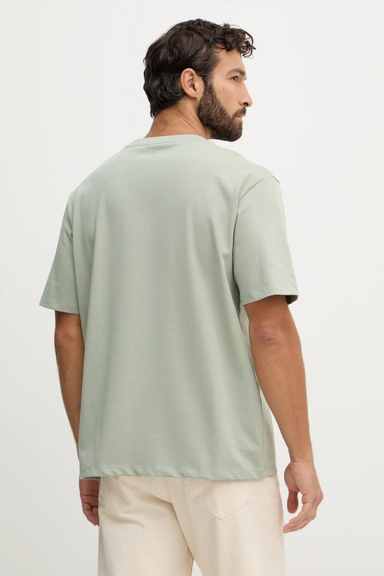 Odzież Lindbergh t-shirt bawełniany 30.400120 zielony