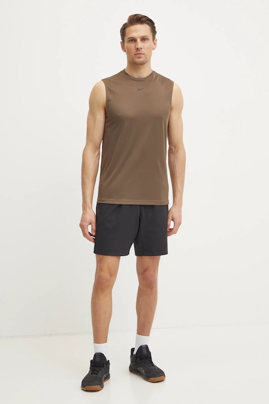 Reebok tricou 100216538 maro SS25